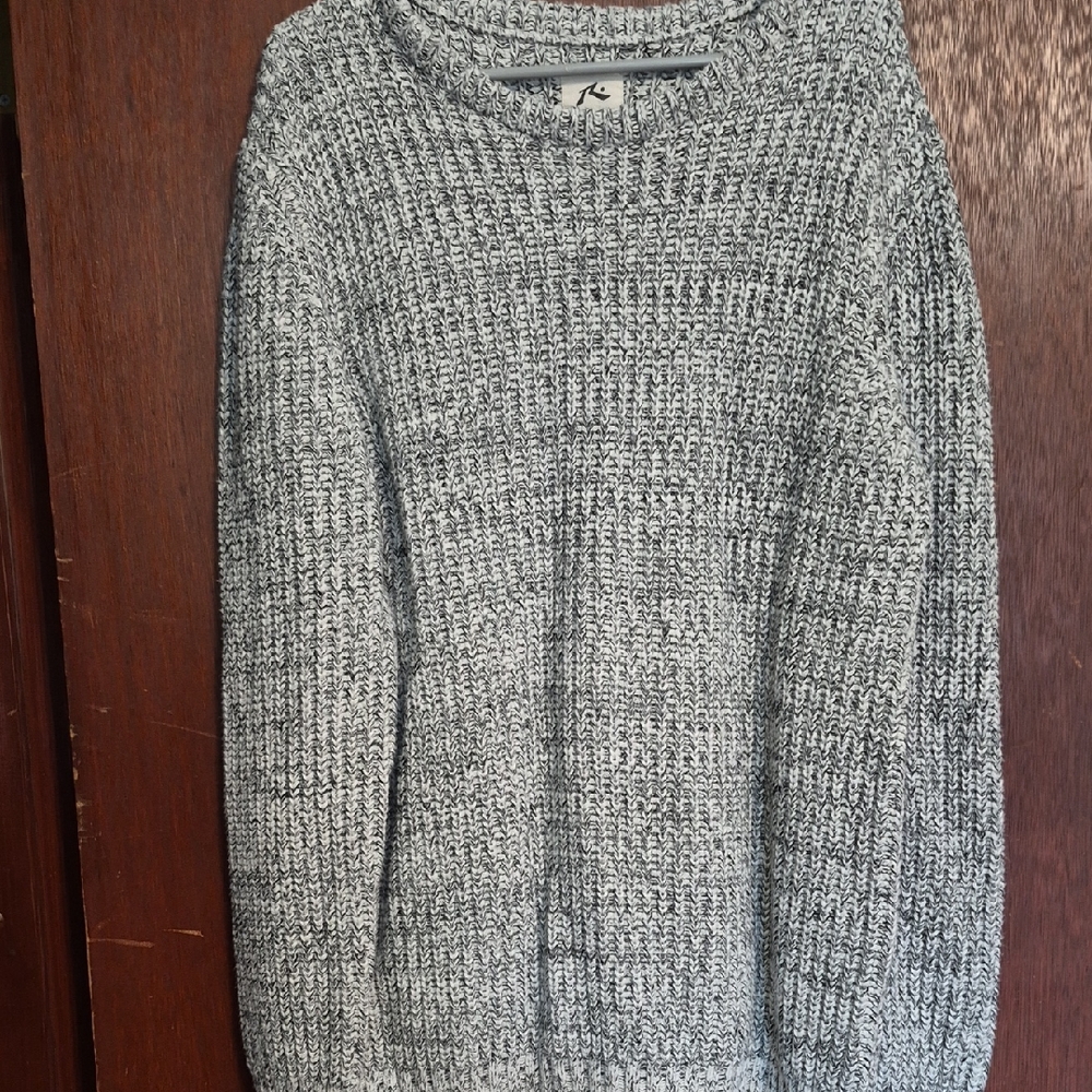 Rusty Gray Crewneck Sweater for Men
